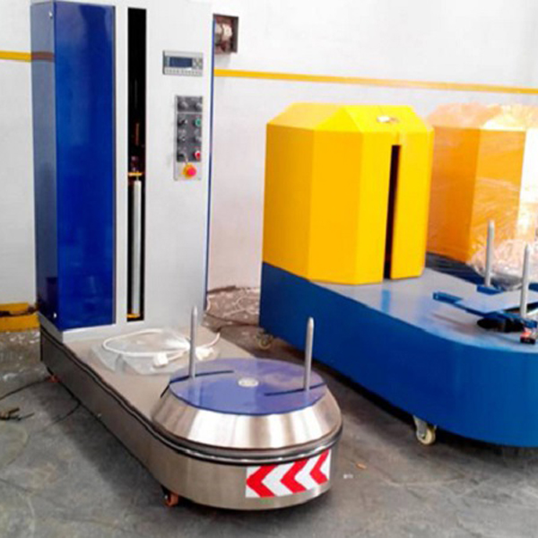 Shandong China Coal Large Airport Luggage Wrapping Machine was Sent to Columbia